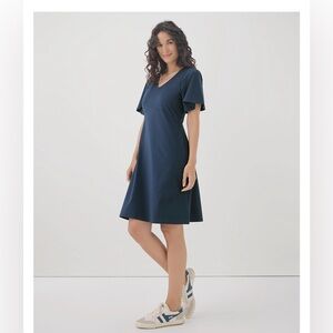 Pact fit and flare dress